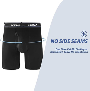 Plus Size <b>Men</b> Underwear Bamboo Shorts Male Lingerie <b>Trunks</b> Ropa De Hombre Briefs Custom Logo Bamboo Boxers <b>for</b> <b>Men</b> DDP Shipping - Product Image 5