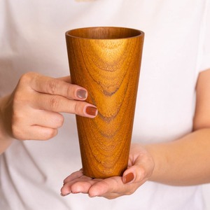 Tasse à boisson en acacia à prix compétitif meilleure vente tasses en bois pour eau potable avec logo personnalisable - Product Image 1