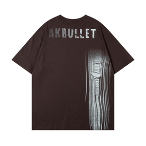 T-shirts 2024 coton, t-shirt poids lourd surdimensionné, t-shirt pour hommes, t-shirts pour hommes ajustés, t-shirt poids lourd surdimensionné - Product Image 6