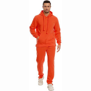 Ensembles de survêtements d'hiver pour hommes de qualité supérieure, légers, vente en gros, écologiques, vêtements de jogging unis, coton respirant - Product Image 2