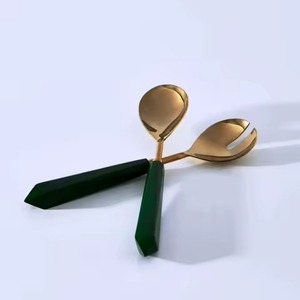 Ensemble de serveurs à salade en bois d'acacia avec serveur à salade - Product Image 6