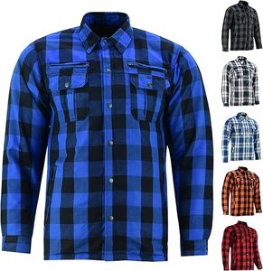 เสื้อเชิ้ตผ้าฟลานเนลสำหรับขี่มอเตอร์ไซค์ในฤดูหนาว ทนทาน กันลม พร้อมแผ่นเสริมคุณภาพสูง ปรับแต่งได้สำหรับผู้ขับขี่ - Product Image 1