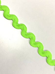 Garniture en dentelle Ric Rec vert clair en polyester Rik Rek Zig Zeg pour vêtements pour femmes africaines et Textiles de maison en gros Kushang Textile - Product Image 3