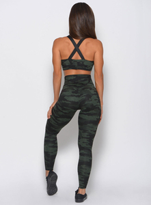Mallas de entrenamiento de gimnasio para mujer, mallas de yoga personalizadas para mujer, pantalones ajustados deportivos de alta calidad con estampado de camuflaje para mujer - Product Image 5