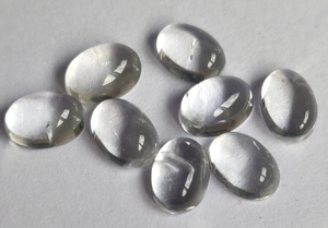 Cabujón ovalado de topacio blanco natural de 3x4mm-Topacio blanco suelto de alta calidad - Product Image 5