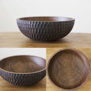 Tazón de masa de madera hecho a mano UNIQE rústico de alta calidad moderno para bodas Diwali ensaladas de frutas hechas a mano Vintage Farmhouse BOWL - Product Image 3