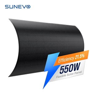 Sunevo แผงเซลล์แสงอาทิตย์แบบยืดหยุ่น100W 200W 300W 500W <span class=keywords><strong>550W</strong></span> พร้อม monocrystalline PERC ประสิทธิภาพ21.5% สำหรับหลังคาและ RVs - Product Image 1