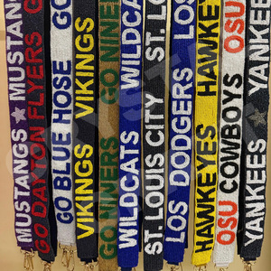 CRYSTAL CRAFT Color personalizado Estilo DE LA India Correa de monedero con cuentas de vidrio con logotipo personalizado Accesorios de moda para bolsos - Product Image 4