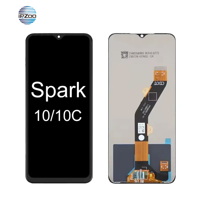 Mobile Phone LCDs for Tecno Spark 10 Lcd Screen Wholesale for Tecno Spark 10C Display Pantalla for Tenco Spark 10C KI5 Screen