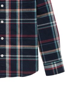 Camisa de franela a cuadros naranja personalizada para hombre, de manga larga, con botones, informal, de algodón, para otoño e invierno, uso diario. - Product Image 6