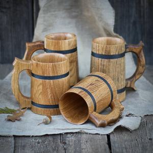 Mug en bois artisanal classique personnalisé pour la maison, le bureau, l'hôtel, mug à bière en bois, mug à thé, avec la meilleure qualité, grossiste d'Inde - Product Image 2