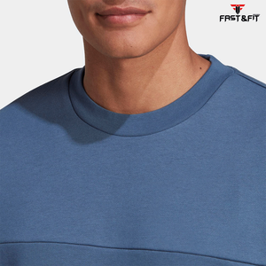 Diseño personalizado 100% de algodón de peso pesado Sudadera con cuello redondo sudaderas con capucha para hombres - Product Image 5