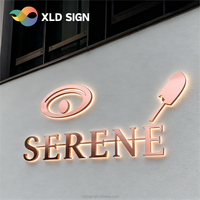 Enseigne lumineuse personnalisée pour magasin, conception de panneau de nom de magasin, lettres LED éclairées, rétroéclairage, enseigne de devanture de magasin pour entreprise en extérieur