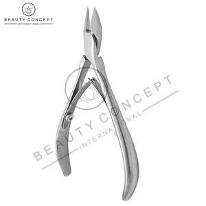 Pinzas para cutículas de uñas de acero inoxidable de primera calidad, herramientas de instrumentos de belleza para decoración de uñas de doble resorte por Beauty Concept Eco-Friendly - Product Image 3