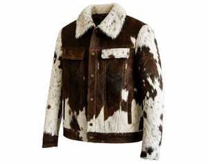 Chaqueta Corta Unisex de Piel de Vacuno con Pelo Natural NADRUB Personalizada Premium - Product Image 2