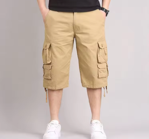 Pantalones Cortos Deportivos para Hombre, Estilo Urbano, con Bolsillo Trasero con Cierre, Cierre con Cordón, Secado Rápido, Transpirables, de Spandex/Algodón, Elásticos en 4 Direcciones - Product Image 2