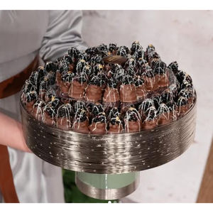 Tazón de dulces de chocolate Chapado en plata moderno Tazón de chocolate redondo de metal de calidad superior para suministros de catering para eventos - Product Image 5