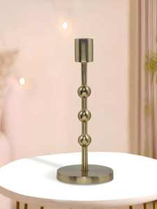 Sophisticated <b>Grey</b> Spindle Modern Abstract Design <b>Candle</b> Stand Elegant Christmas <b>Candle</b> Holder - Product Image 3