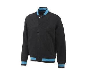 Veste universitaire en molleton de haute qualité, style Letterman, patchwork, en coton molletonné, pour hommes - Product Image 1
