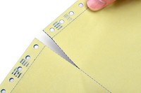 Papier autocopiant NCR CB CFB 2 plis 9,5x11 241x280mm continu pour ordinateur, perforé pour factures