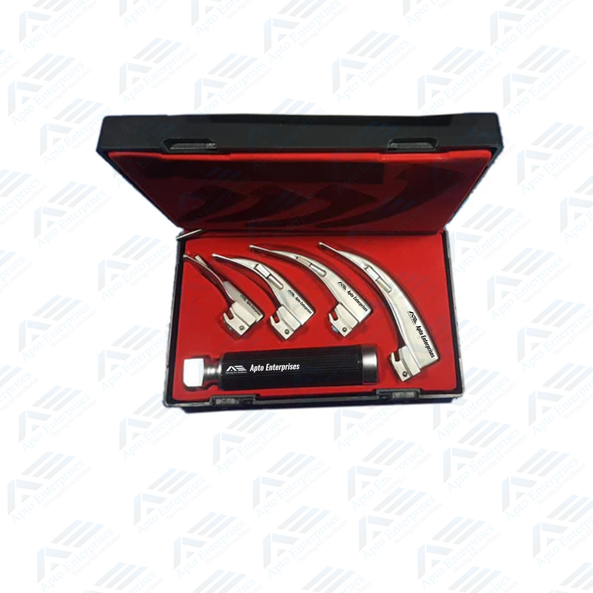 Fiber Optic Macintosh Laryngoscope Set