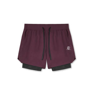 Short de sport pour homme Short d'entraînement double couche à séchage rapide - Product Image 1