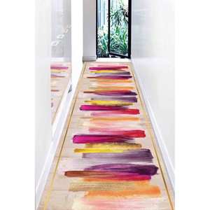 Tapis imprimé moderne doré : antidérapant, design 3D, extérieur, mariage, tapis en chenille - Product Image 4