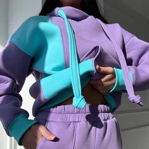 Professional High Quality Custom Logo Embroidery <b>Thermal</b> <b>Women</b> Hoodie Crew Neck Plus Size Hoodie Alpha Delta Pi Hoodie - Product Image 1