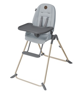 Silla Alta Ava para Bebés Desde el Nacimiento Hasta los 3 Años, Autoestable, de Acero Inoxidable, con 3 Posiciones de Reclinación, Moderna - Product Image 1
