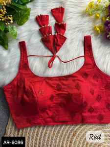 Nuevo diseñador de seda brillante con Fancy Zari y Sequence Work Sari y con Heavy Digital Print Banglory Silk Both Side Work Blusa - Product Image 4