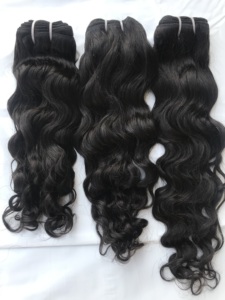 100% Remy Raw Unprocessed Cuticle Aligned <b>Curly</b> Human <b>Extensions</b> 100gm Wholesale Machine Double Weft Indian - Product Image 3