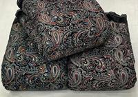 Tissu en velours tricoté Dobby brodé Maruti Sai Designer 9000, antistatique, lourd, 120 GSM, sur mesure, pour vêtements de mariage et de fête