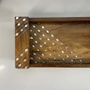 ถาดเสิร์ฟช็อกโกแลตและขนมทำมือสำหรับใช้ในบ้านและงานเฉลิมฉลองรอมฎอน ถาดอะคริลิคฝังมุกหรูหราทันสมัย - Product Image 5