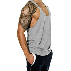 Chaleco de Yoga personalizado para hombre, Camiseta deportiva para Fitness, gimnasio, correr, Racerback, entrenamiento, camisas de Yoga, venta al por mayor - Product Image 3