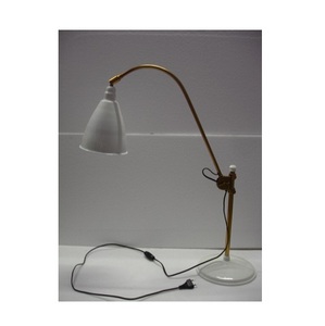 Lámpara de escritorio decorativa, iluminación de color gris antiguo, ajustable, con cobertizo blanco, para decoración del hogar, sala de estar y dormitorio, gran oferta - Product Image 6