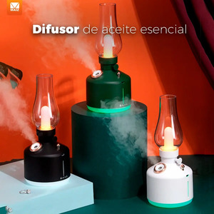 Lámpara Humidificadora, Difusor de Aromaterapia, Aceite Esencial - Colores Surtidos - Product Image 4