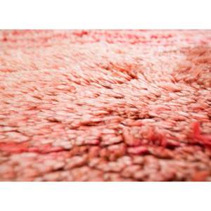 Alfombra de Lana Anudada a Mano Zuri de Gran Tamaño, Modelo Pae-1386, Diseño Abstracto a Rayas Rectangulares para Entrada, Pasillo u Hogar, 9x12 Pulgadas, Color Rojo Naranja - Product Image 3