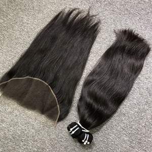 ผมบริสุทธิ์จาก100% สำหรับต่อผมผมตรงสีอ่อนธรรมชาติ - Product Image 1