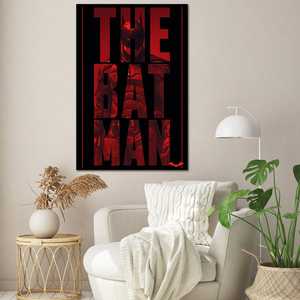 Affiche de Batman de Robert Pattinson, design moderne, toile découpée, art mural - Product Image 1