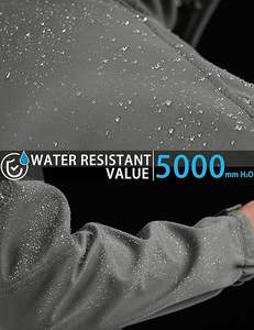 Veste d'hiver tactique doublée en polaire respirante pour hommes, 7 poches, coque souple pour moto, course automobile, résistante à l'eau - Product Image 3