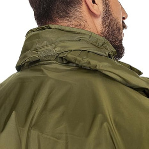 Veste de pluie pour homme Imperméable avec capuche Veste coupe-vent légère pour homme Respirante téléchargée par Dress Sports - Product Image 5