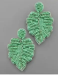 Tyntra ต่างหูปักลายลูกปัดคุณภาพพรีเมี่ยมทำด้วยมือสำหรับผู้หญิงผู้หญิงอินเดียต่างหูแฟชั่น - Product Image 4