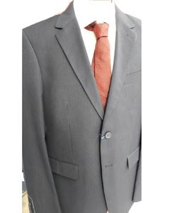 Costume pour homme en tweed, 2 pièces, coupe ajustée, double boutonnage, style vintage, blazer et pantalon beige pour les mariages - Product Image 4