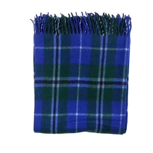 Manta de lana azul Douglas, nuevo diseño, ropa de cama de algodón teñido con hilo tejido, tamaño personalizado para el hogar o los viajes, precio al por mayor - Product Image 4