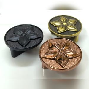 Poignées de meuble de haute qualité, écologiques, durables, en alliage de zinc, finition nickel satiné, noir mat, pour cuisine, salle de bain, meubles - Product Image 2