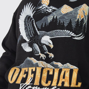 Sudaderas con capucha personalizadas de alta calidad con estampado digital para hombre, sudaderas 450 Gsm de algodón de peso pesado, sudaderas con capucha con hombros caídos - Product Image 5
