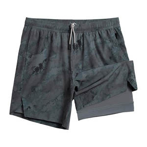 กางเกงขาสั้นผ้าคอตตอนสำหรับผู้ชายกางเกงออกกำลังกายสีดำเอวสูงสำหรับฤดูร้อนการฝึกเหงื่อกลางวิ่งขายดีใน100% - Product Image 1