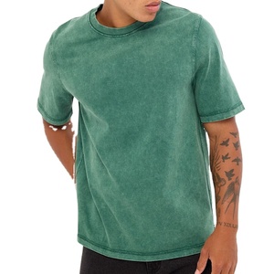 เสื้อยืดกีฬาผู้ชายแห้งเร็ว ผ้าไม่เป็นขุย ล้างสีแบบแอซิดวอช สตรีทแวร์ โลโก้สั่งทำ ผ้าถัก 100% คอตตอน สไตล์ลำลอง - Product Image 1