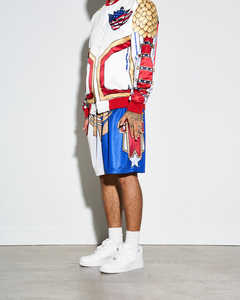 Short en maille élégant personnalisé OEM short en maille unisexe de gymnastique en polyester style basket-ball d'entrejambe de 7 pouces d'été - Product Image 4