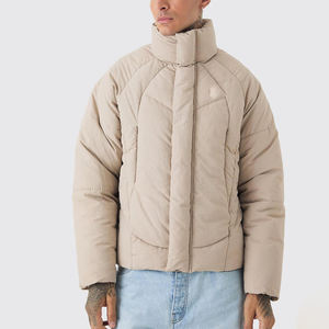 Chaqueta de Invierno para Hombre, Chaqueta de Lona con Relleno, Grosor Estándar, Abrigo de Invierno Cálido, Chaqueta de Burbujas, Venta al por Mayor, OEM, Transpirable, Precio Económico - Product Image 1